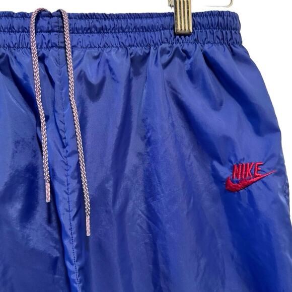 Vintage NIKE Track Pants boys Large 14-16 purple 90s retro training trousers - Picture 2 of 7
